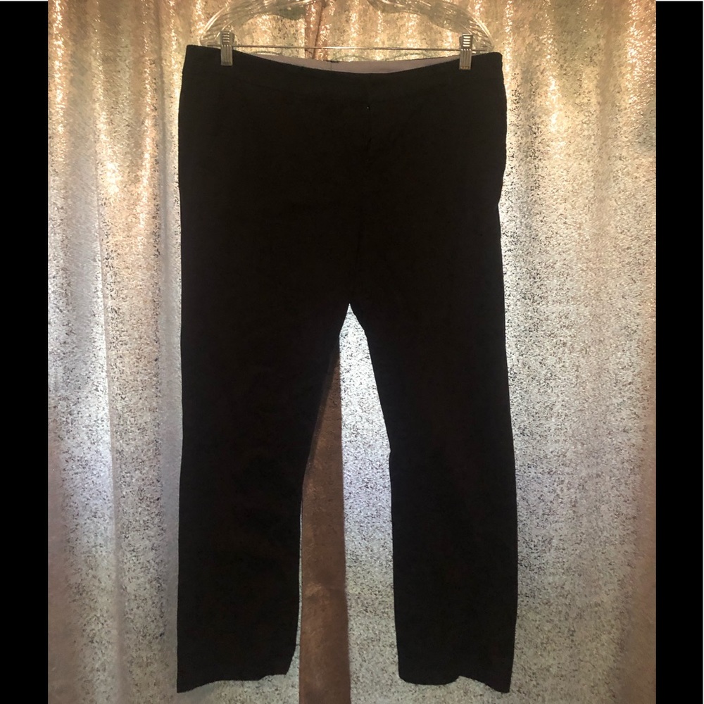 Stylus black crop ankle pants